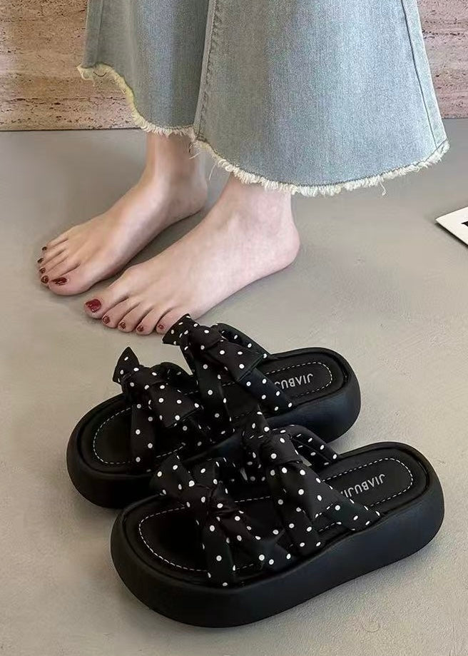 Polka Knot Sandals