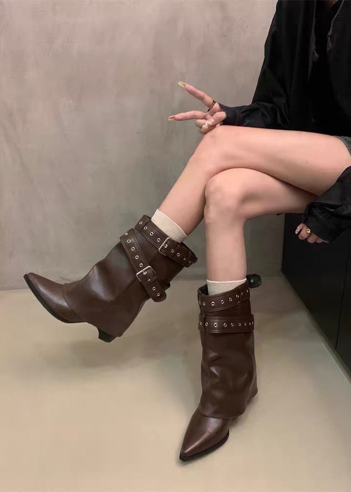 Veyra Belt Western Boots