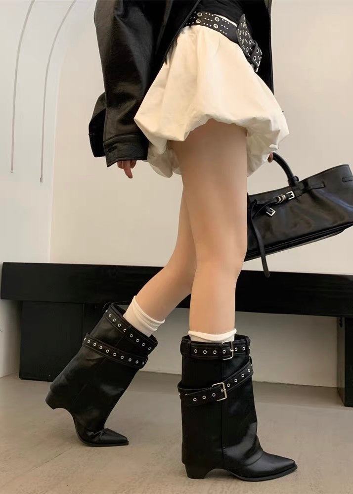 Veyra Belt Western Boots