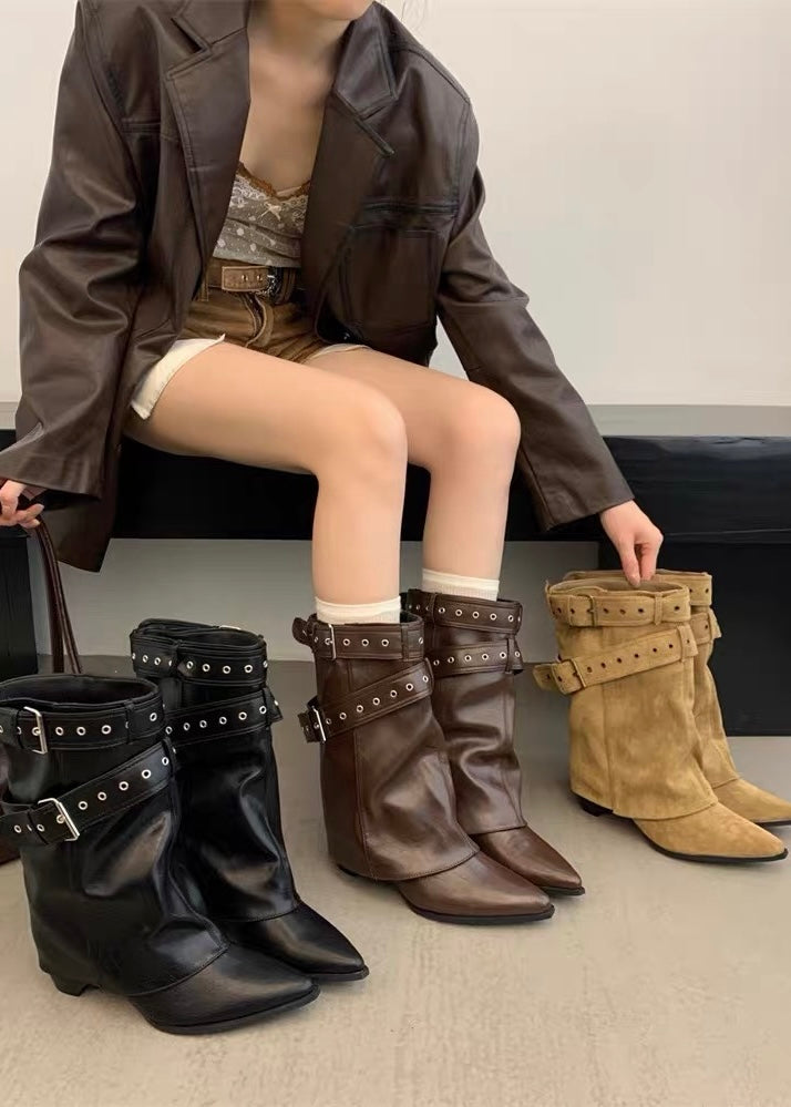 Veyra Belt Western Boots
