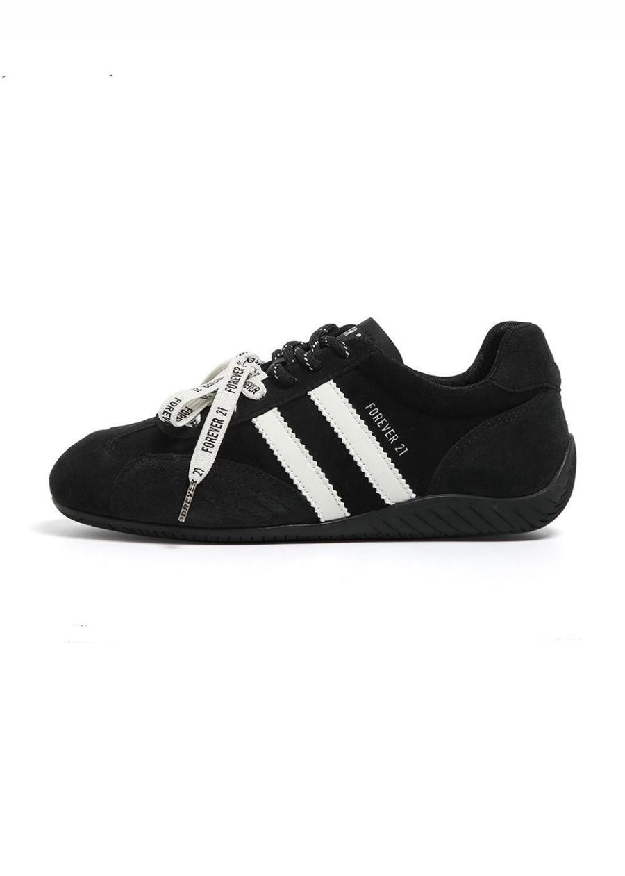 Faux Suede Low-Top Sneakers